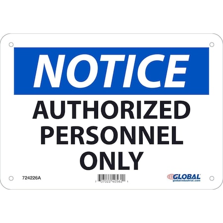 Global Industrial 7 in Height, 10 in Width, Aluminum 724226A